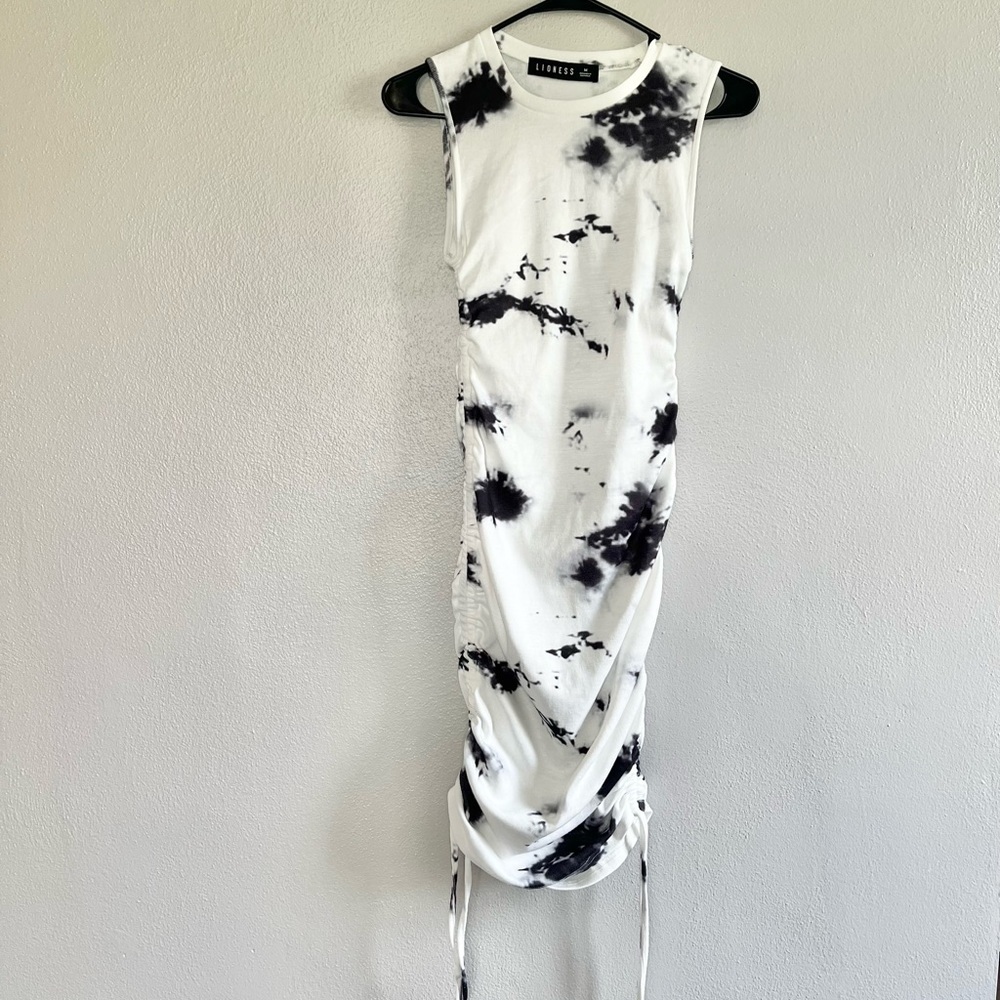 [Lioness] Tie Dye Marble Ruched Dress-Size M